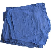 Hi-Tech Blue Cotton Towels – Bulk Pack 10 Pound Box for Window Cleaning, Cotton Huck Towels for Shop Use