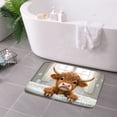 thumbnail image 3 of FJPT Cute Cow In Bathtub Non Slip Flannel Floor Mat Kitchen Mat For Bathroom Kitchen Bedroom Decor 24x16 inch, 3 of 5
