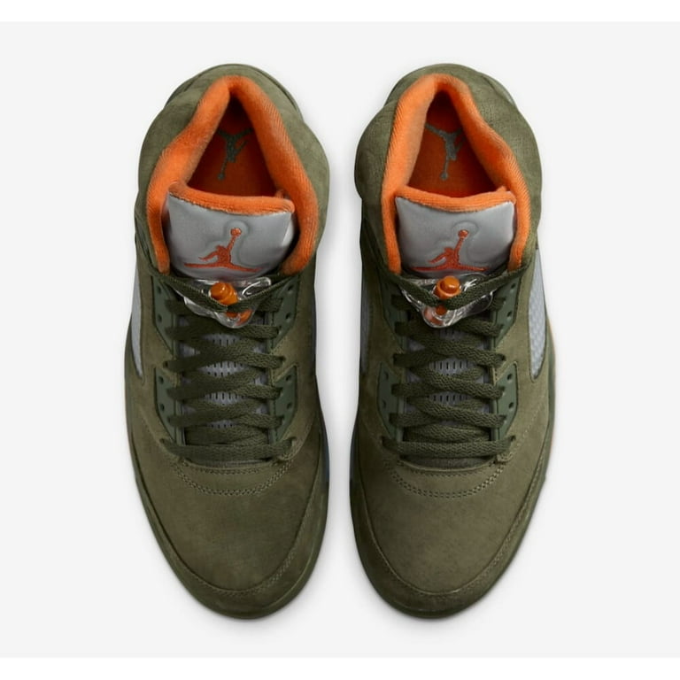 Nike Air Jordan 5 Retro Army Olive/Solar Orange DD0587-308 Men's