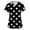 Black-B#180526NN, variant on Stretchy Cartoon Animal Print Womens Scrubs V Neck Short Sleeve Scrub Top for Women S-5XL Plus Size Nurse Working Uniforms with Pocket