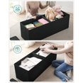 thumbnail image 4 of Banco de almacenamiento plegable carga 300 kg 120 L 110 x 38 x 38 cm Negro, 4 of 7