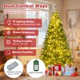 thumbnail image 5 of Patiojoy 7 FT Pre-lit Artificial Christmas Tree Hinged Xmas Tree with 1000 Warm White LED Lights, 5 of 10