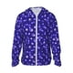 thumbnail image 1 of Fotbe Beautiful Purple Snowflakes Chaqueta con Protección Solar UPF 50+ para Hombre y Mujer, Camisa con Capucha y Bolsillos-Large, 1 of 1