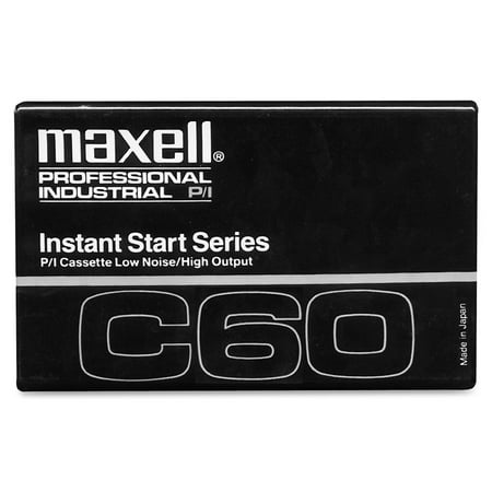 Maxell 102411 Standard Dictation And Audio Cassette, Normal Bias, 60 Min. 30 X 2