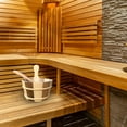 thumbnail image 6 of FashionCha 4L Wooden Barrel Sauna Accessories Large Capacity Traditional Bathroom Equipment Wood Brown, 6 of 9