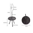 thumbnail image 1 of Portable Folding Round Dining Table, Three-foot External Telescopic Table, Aluminum Alloy Coffee Table, Liftable Table For Hiking And Picnic, 1 of 5