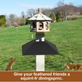 17 Inch Large Squirrel Baffle for Bird Feeder Pole Outside Pole Mount
