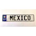thumbnail image 1 of Mexico European Style Metal License Plate, 1 of 1