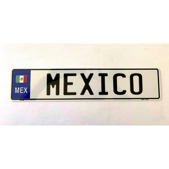 Mexico European Style Metal License Plate