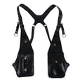 thumbnail image 2 of Abbraccia Shoulder Harness Bag Medieval Armpit Bag PU Leather Double Phone Wallet Case Underarm Bag for Motorcycle Sports Hiking Riding, 2 of 10