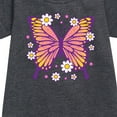 thumbnail image 2 of Instant Message - Mandala Butterfly  - Toddler & Youth Girls Fleece Dress, 2 of 5