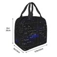 thumbnail image 5 of Ratiio Mathematica Science Print Lunch Bag Lunch Box Insulated Lunch Bag Adult Lunch Box for Men and Women, 5 of 7