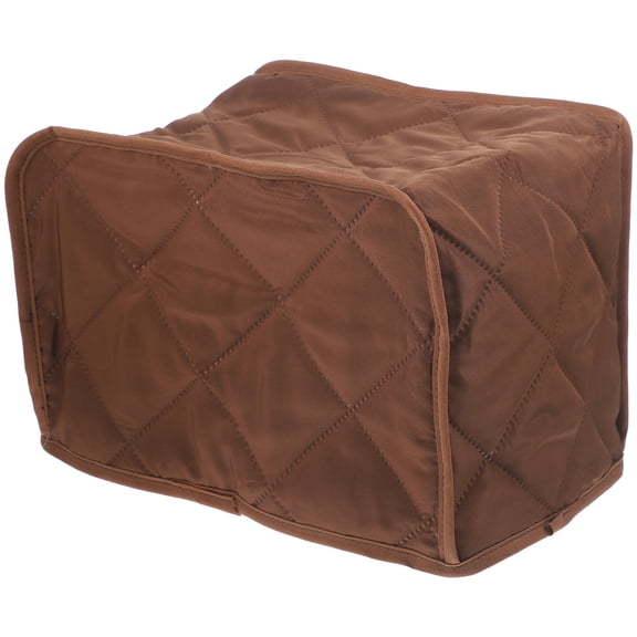 OULII Coffee Color Polyester Toaster Cover for Kitchen Appliances, and Scratch Resistant Protector