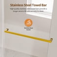 thumbnail image 4 of For 56-60 inches *76 inches Frameless Double Sliding Shower Door , 3/8 inches (10mm) Thick SGCC Tempered Glass Door, Reversible Installation, No Soft-Close, 4 of 9
