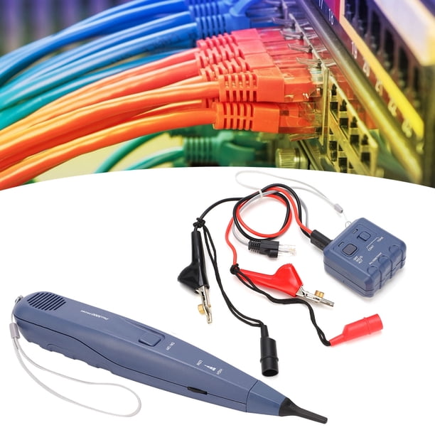 Probador de Cable de Red, Detector de Cables de Alambre de Alambre de Alta Precisión Para Cables de Teléfono y Lan