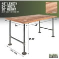 Restore by Wood Office Desk 24 in. x in. x 30 in. Reclaimed Ponderosa