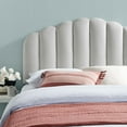 thumbnail image 5 of Modway Veronique Full/Queen Modern Performance Velvet Headboard in Light Gray, 5 of 11