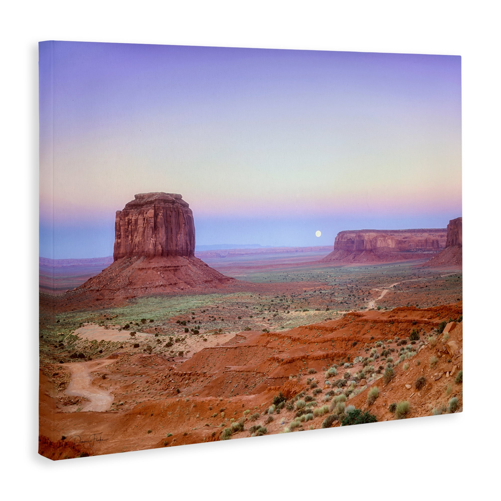 Stupell Industries Moonrise Over Monument Valley Canvas Wall Art, design by Dennis Frates