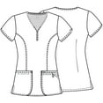 thumbnail image 4 of Code Happy V-Neck Antimicrobial Scrub Top, 4 of 5