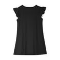 thumbnail image 6 of CHEEREAM Girls Summer Dress Flutter Sleeveless A-Line Sundress Casual Elegant Midi Dresses for 4-14 Years Black 7 Years, 6 of 8