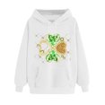 thumbnail image 2 of NuoCaiYun Women's St. Patrick's Day Print Hoodie Casual Long Sleeve Hooded Drawstring Pullover Loose Sweatshirts with Pocket, 2 of 6