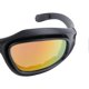 thumbnail image 2 of Polarized Motorcycle Goggles, Anti-Glare, Windproof, Full Frame, with Spare Lenses for Adults, 2 of 4
