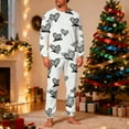 thumbnail image 2 of Lorytime Matching Valentine S Day Pajamas for Couples Heart Long Sleeve Crewneck Tops with Pockets and Pants Men Homewear, 2 of 8