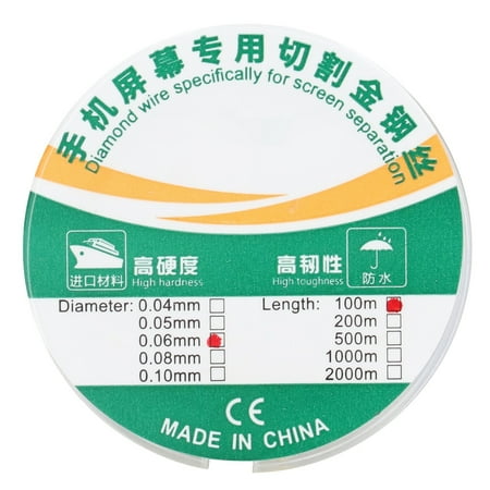 

Molybdenum Wire Screen Separation Line High Efficiency 100 Meters Wear Resistant For Mobile Phone Repair 0.06mm