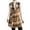 Yellow, variant on APEXFWDT Women's Long Plaid Vest Coat Casual Lapel Button Front Sleeveless Blazer Jacket Outerwear for Women Fall Winter Vest Black Small