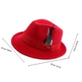 thumbnail image 2 of UPGRATOR Sombrero Fedora Para En Fieltro Ideal Para Eventos Y, 2 of 6