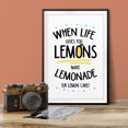 thumbnail image 3 of Designs ByLITA If Life Gives You Lemons. Make Lemonade (or lemon cake) 5 x 7 UNFRAMED Print Novelty Wall Art, 3 of 3