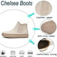 thumbnail image 2 of Men's Casual Suede Chelsea Boots Classic Lightweight Slip-on Comfort Driving Outdoor Mid-top Chukka Shoes Beige 11 US, 2 of 7
