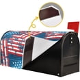thumbnail image 4 of Grunge American Flags Mailbox Cover 4th of July Patriotic Mailbox Covers Magnetic Large Oversized 21"X25.5" Mailbox Wraps Post Letter Box Cover Garden Decorations, 4 of 6
