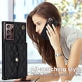 thumbnail image 5 of Allytechgroup for Samsung Galaxy Note 20 Ultra Wallet Case with 5 Cards Holders, Detachable Hand Strap & Shoulder Lanyard RFID Blocking Shockproof Protective Phone Case for Girls Women, Black, 5 of 7