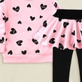 thumbnail image 4 of Girl Clothes Fall Winter Toddler Outfits for Girls Shirt Tops + Pants Girls Clothing Set 6 12 18 Months 2T 3T 4T 5T ChildrenPink,6-7 Years, 4 of 4