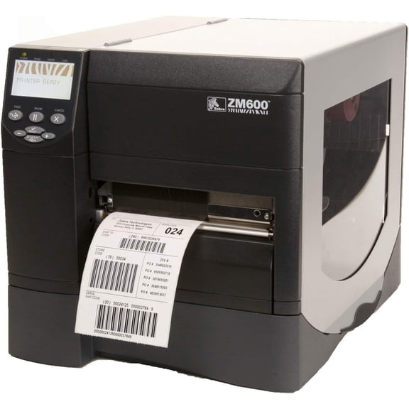 Restored Zebra ZM600 Barcode Label Printer  203 dpi  Thermal Transfer Technology ZM600-2001-0100T (Refurbished)