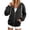 Black, variant on Womens Zip Up Hoodie Full Zip Up Casual Long Sleeve Sweatshirt Soft French Terry Comfy Midweight Track Jacket Y2K Fall Winter Outwear with Pockets, Black XL