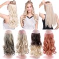 thumbnail image 5 of Sego New Invisible Secret Wire in Real Hair Extensions One Piece Curly Wavy Straight Thick Hair Extension Synthetic Hairpieces for Women, 5 of 8