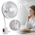 thumbnail image 2 of Noothes Light Socket Fan with 360 Degree Flexible Adjustable Quiet Small Plug in Fan Includes Adapter for Bedroom Bathroom and Dorm Use, 2 of 8