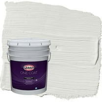Glidden One Coat Tundra Frost / Grey Satin Exterior Paint with Primer, 5 Gallon
