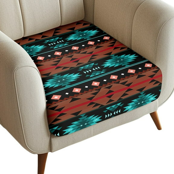 ZUXONGSY Aztec Ethnic Couch Cushion Covers Sofa Seat Cushion Slipcovers Spandex Couch Seat Cushion Slipcover 1 Seater Armchair Cushion Cover Furniture Protection Cover for Dining Room