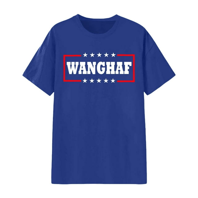 Hauts pour Femmes Décontractés à Imprimé Graphique, Manches Courtes, Col Rond, T-Shirt Blouse, Bleu, P