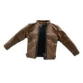 thumbnail image 2 of Almencla 1:12 Scale Men Figures Jacket Handmade Doll Clothes Miniature Clothing Accessories for 6 inch Action Figure Body Doll Model Coffee, 2 of 8