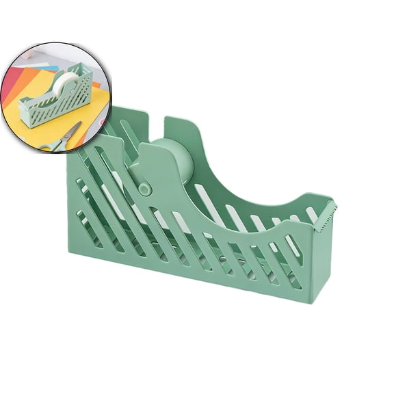 Desktop Tape Dispenser Non Skid Base Tape for Office Home, One Hand Operation Desk Tape Dispenser for Gift Wrapping(1 Inch Core)
