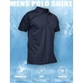 thumbnail image 6 of Men's Polo Shirt Quick Dry Performance Short Sleeve Tactical Shirts Pique Jersey Golf Shirt, 6 of 14