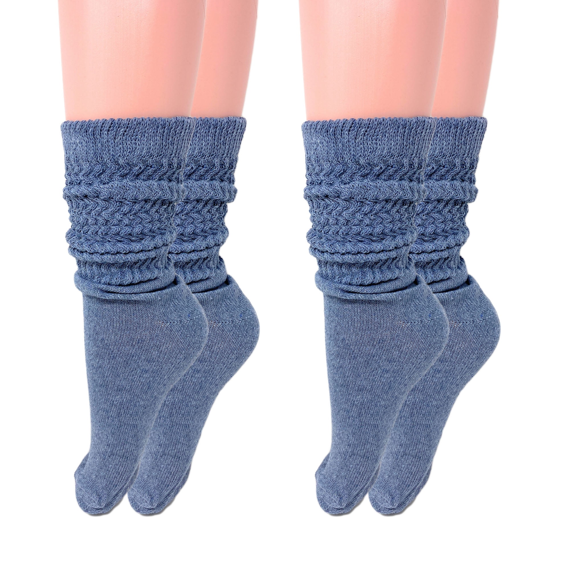 S1 or 3 Pairs Assorted Women 2.3 TOG Thermal Winter Warm Slipper Socks with Grip 