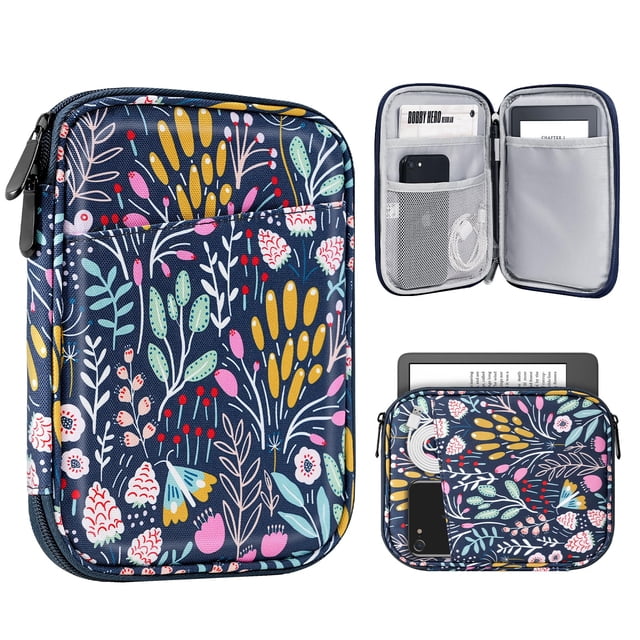 Funda para tablet TimoVo para Kindle de 6 a 7 pulgadas con forma de flor colorida