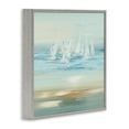 thumbnail image 4 of Stupell Industries Brushed Sailboat Fleet Coastal Painting Gray Framed Art Print Wall Art, 17 x 17, 4 of 10