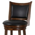 thumbnail image 5 of New Classic Bristol 29" Wood Swivel Bar Stool with PU Seat in Dark Brown/Black, 5 of 7