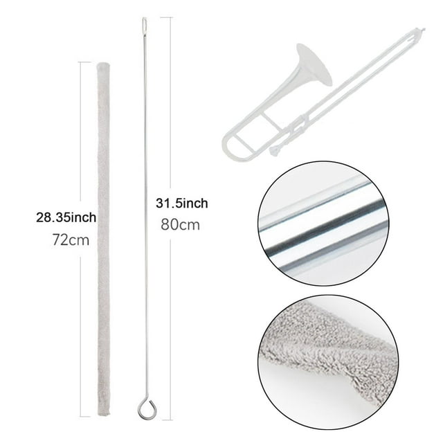Limpieza de flauta conjunto de limpiador de tubo interno mantenimiento resistente de mantenimiento de instrumentos portátiles limpiador de flautas
